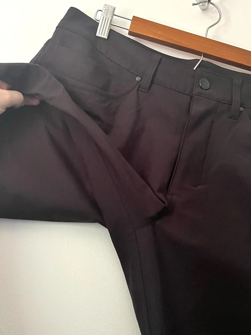 Lululemon ABC 5 Pocket Pant Slim Fit Black 32 X 30 Warpstreme LM5AD9S